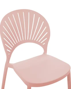 Outlet Beliani Set di 4 sedie da giardino OSTIA pastello Rosa