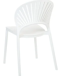 New Beliani Set di 4 sedie da giardino OSTIA Bianco