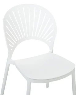 New Beliani Set di 4 sedie da giardino OSTIA Bianco