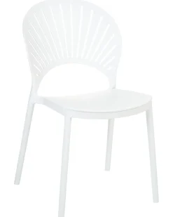 New Beliani Set di 4 sedie da giardino OSTIA Bianco