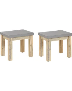 Outlet Beliani OSTUNI Cemento Grigio Marrone Grigio