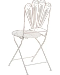 Beliani PAVIA Pieghevole Metallo sporco Bianco