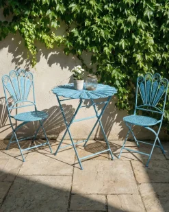 New Beliani PAVIA Pieghevole Metallo Blu