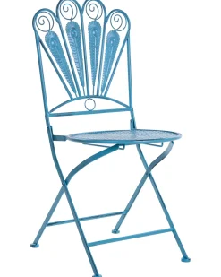 New Beliani PAVIA Pieghevole Metallo Blu