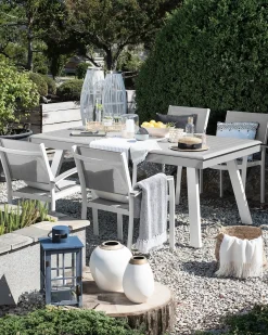 Discount Beliani PERETA Metallo Grigio Bianco Grigio