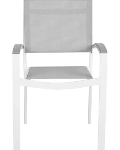 Discount Beliani PERETA Metallo Grigio Bianco Grigio