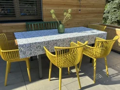 Discount Beliani Set di 4 sedie da giardino PESARO Giallo