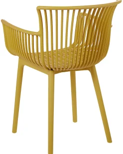 Discount Beliani Set di 4 sedie da giardino PESARO Giallo