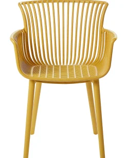 Discount Beliani Set di 4 sedie da giardino PESARO Giallo
