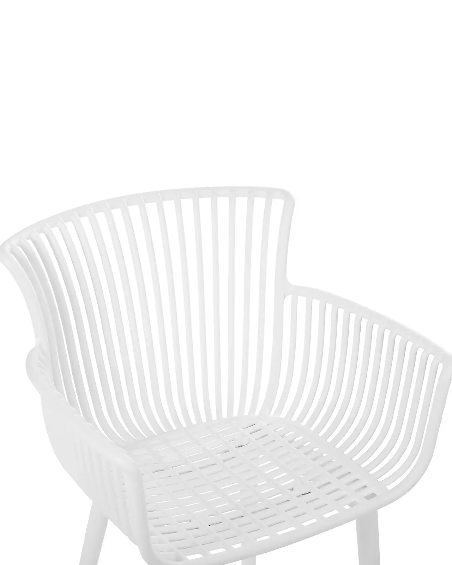 Online Beliani Set di 4 sedie da giardino PESARO Bianco