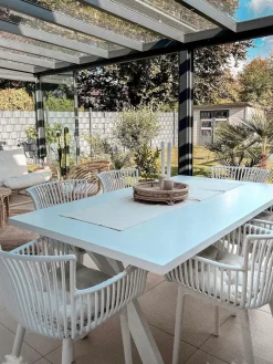 Online Beliani Set di 4 sedie da giardino PESARO Bianco
