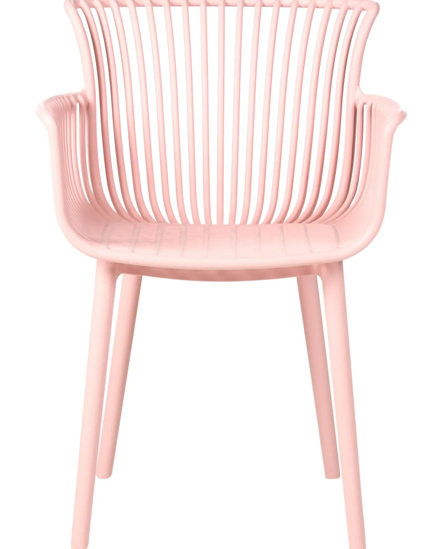 New Beliani Set di 4 sedie da giardino PESARO Rosa