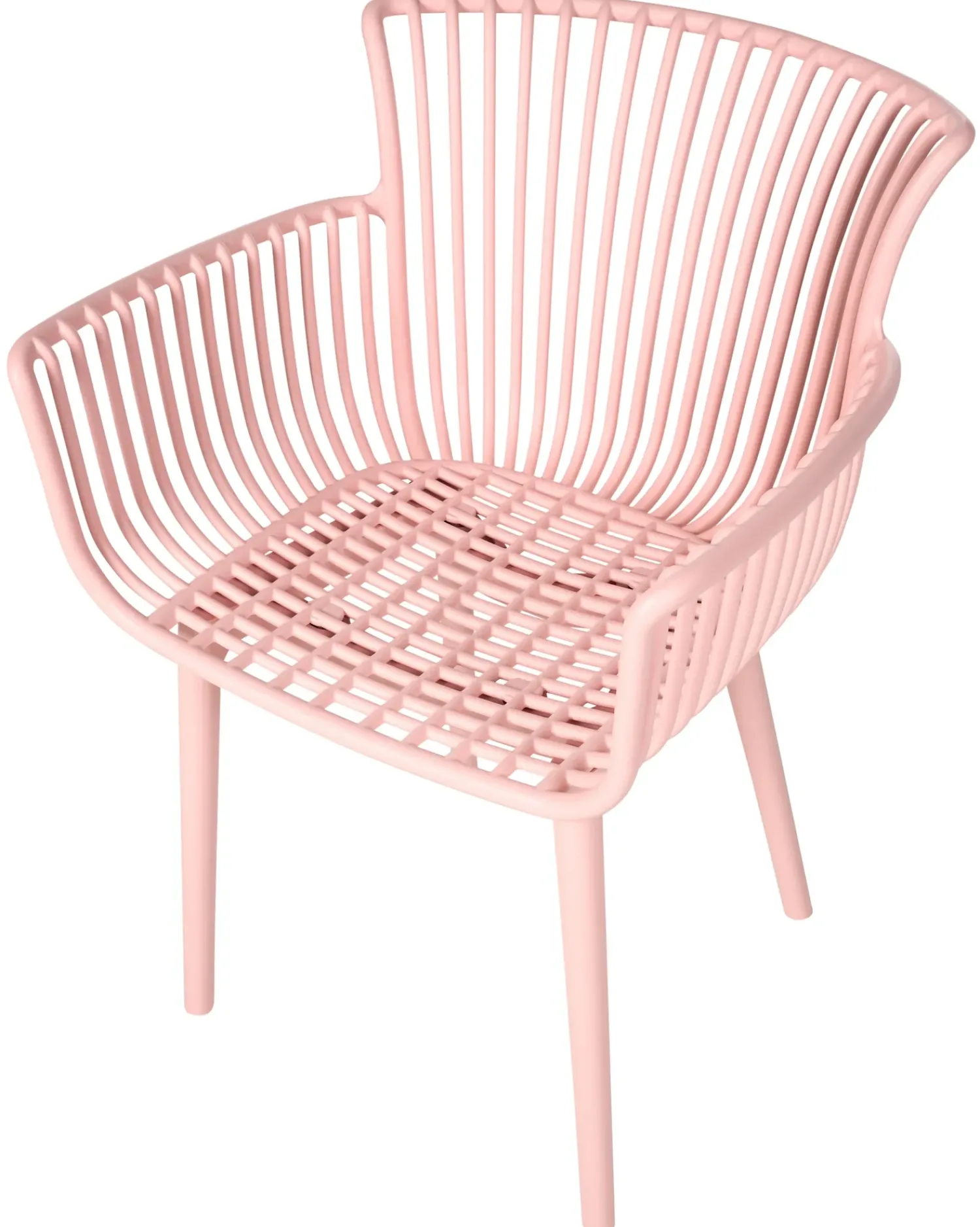New Beliani Set di 4 sedie da giardino PESARO Rosa