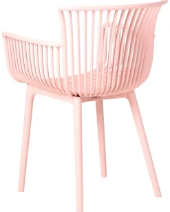 New Beliani Set di 4 sedie da giardino PESARO Rosa