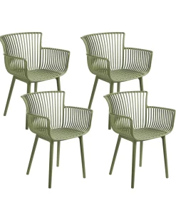 Discount Beliani Set di 4 sedie da giardino PESARO Verde