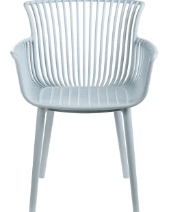 Clearance Beliani Set di 4 sedie da giardino PESARO Azzurro Blu