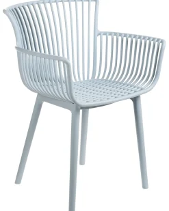 Clearance Beliani Set di 4 sedie da giardino PESARO Azzurro Blu