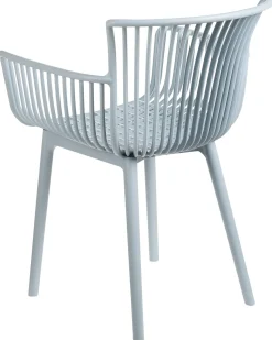 Clearance Beliani Set di 4 sedie da giardino PESARO Azzurro Blu