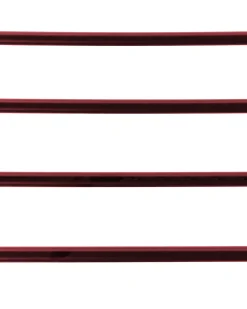 Online Beliani Set di 2 sedie da giardino PISTOIA Metallo Rosso