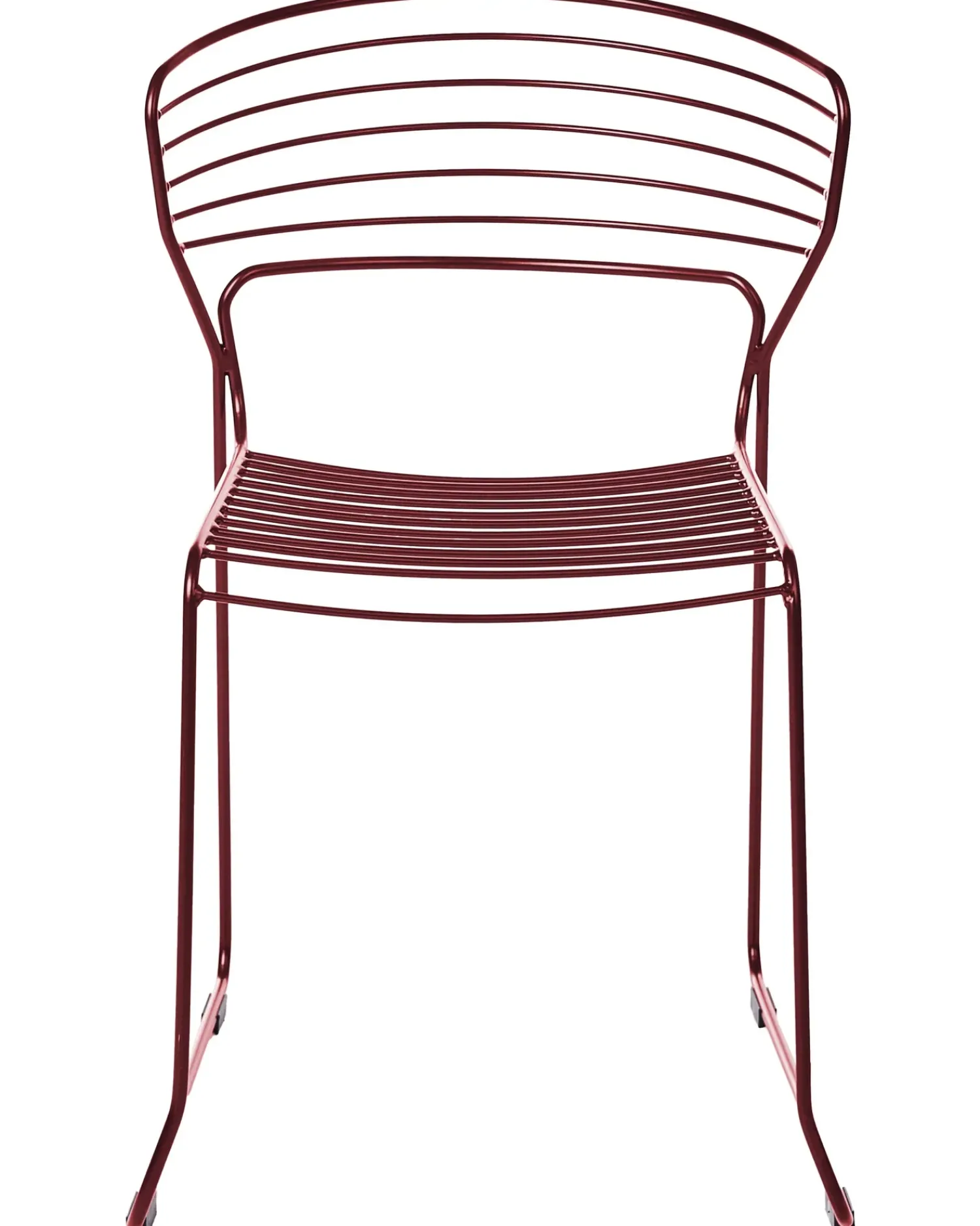 Online Beliani Set di 2 sedie da giardino PISTOIA Metallo Rosso