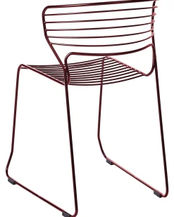 Online Beliani Set di 2 sedie da giardino PISTOIA Metallo Rosso