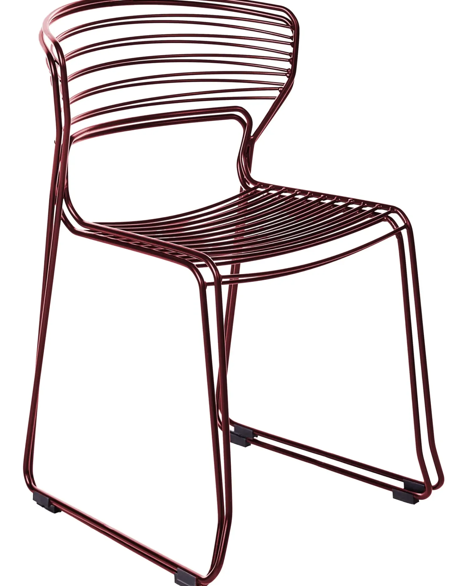 Online Beliani Set di 2 sedie da giardino PISTOIA Metallo Rosso