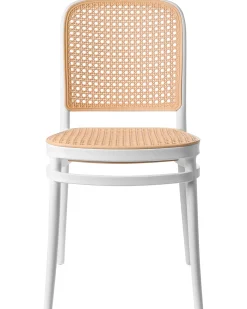 Online Beliani Set di 4 sedie da giardino PLOSE Bianco/Beige Bianco Beige