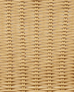 Clearance Beliani Set di 2 sedie da giardino PRASIMO Rattan sintetico (PE) Naturale Beige Naturale Nero
