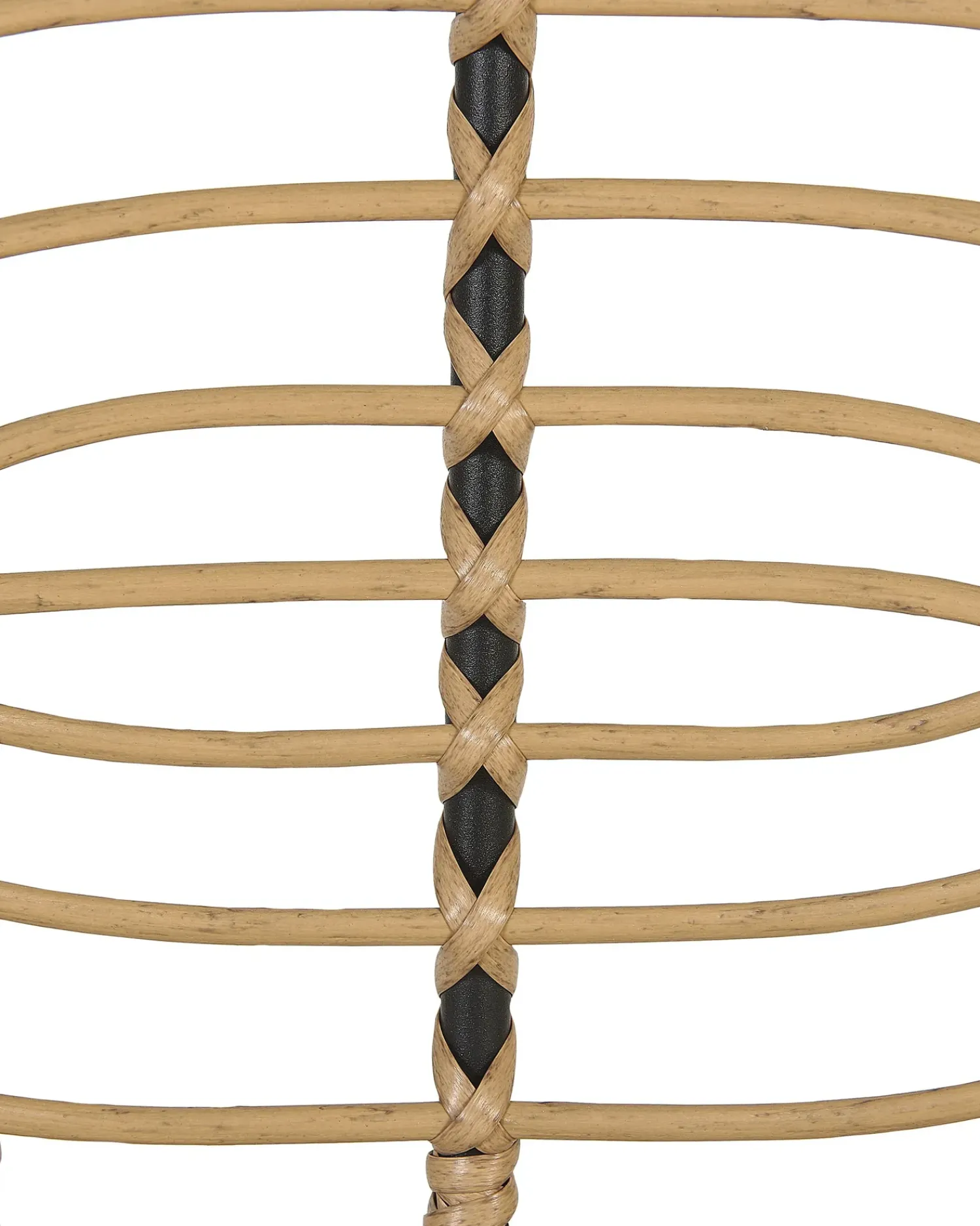Online Beliani PRATELLO Rattan sintetico (PE) Naturale Beige Naturale Nero