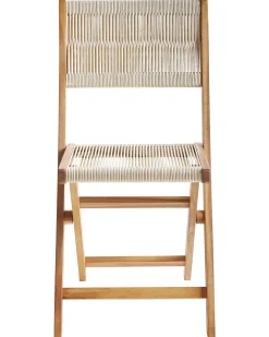 Discount Beliani PROSSEDI Pieghevole Legno d'acacia Beige Beige Marrone