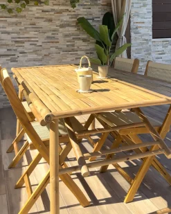 Discount Beliani PROSSEDI Pieghevole Legno d'acacia Beige Beige Marrone