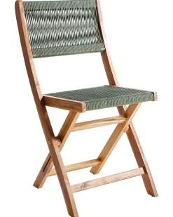 New Beliani PROSSEDI Pieghevole Legno d'acacia Verde Marrone Verde