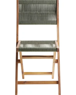 New Beliani PROSSEDI Pieghevole Legno d'acacia Verde Marrone Verde
