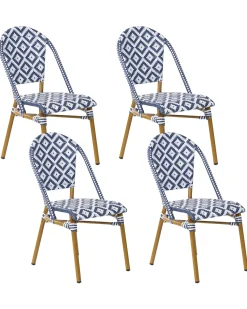 Sale Beliani RIFREDDO Rattan sintetico (PE) Blu Beige Bianco Blu