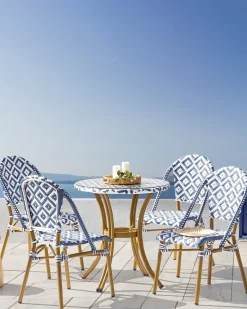 Sale Beliani RIFREDDO Rattan sintetico (PE) Blu Beige Bianco Blu