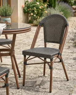 Best Beliani RIFREDDO Rattan sintetico (PE) Grigio Grigio Marrone