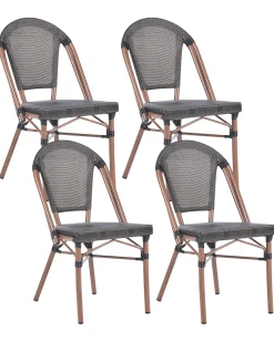 Best Beliani RIFREDDO Rattan sintetico (PE) Grigio Grigio Marrone