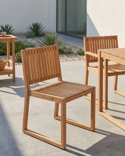 Outlet Beliani SASSARI II Legno di acacia certificato chiaro Marrone