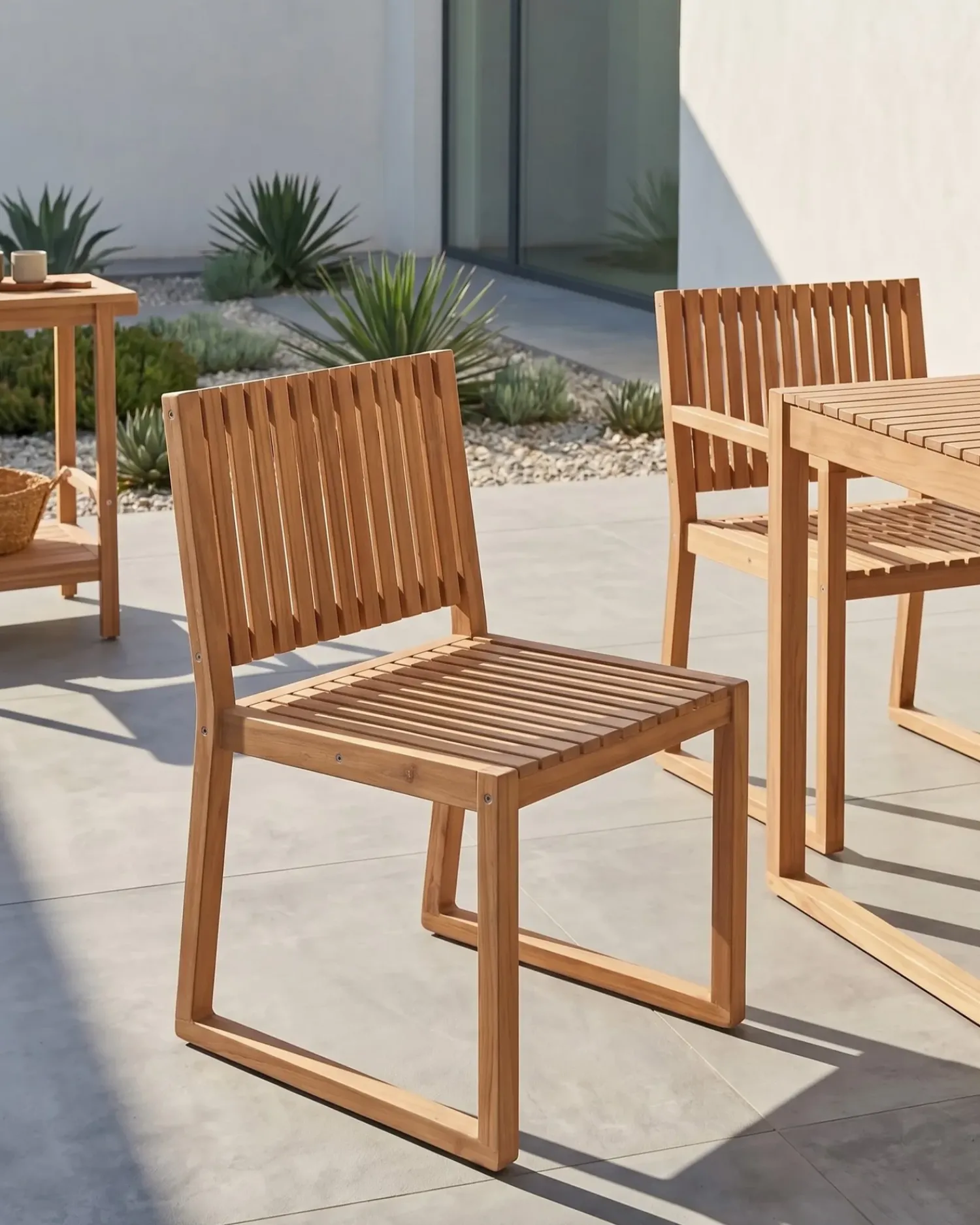 Outlet Beliani SASSARI II Legno di acacia certificato chiaro Marrone