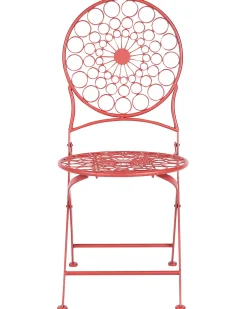 Outlet Beliani SCARIO Metallo Rosso