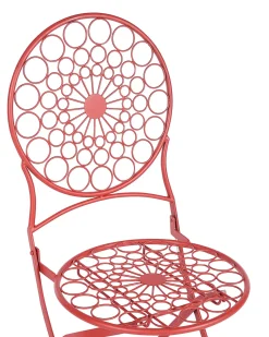 Outlet Beliani SCARIO Metallo Rosso