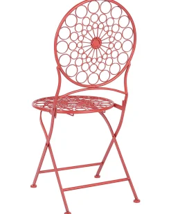 Outlet Beliani SCARIO Metallo Rosso