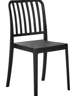 Best Beliani Set di 4 sedie da giardino SERSALE Materiale sintetico Nero