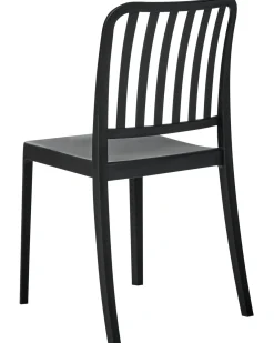 Best Beliani Set di 4 sedie da giardino SERSALE Materiale sintetico Nero