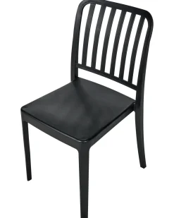 Best Beliani Set di 4 sedie da giardino SERSALE Materiale sintetico Nero