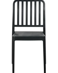 Best Beliani Set di 4 sedie da giardino SERSALE Materiale sintetico Nero