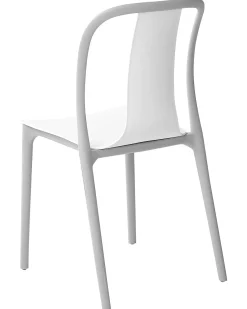 Best Beliani Set di 4 sedie da giardino SPEZIA Bianco Bianco Grigio