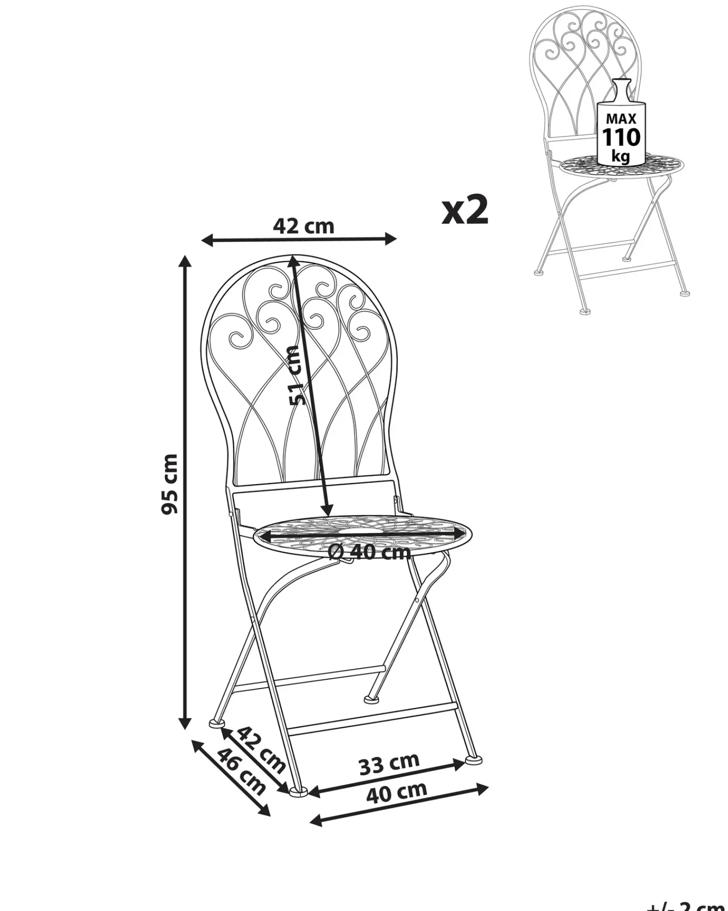 Clearance Beliani STIFFE Metallo Bianco