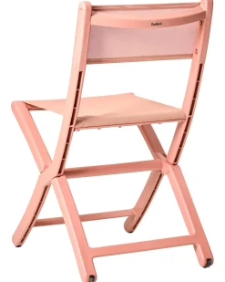 Clearance Beliani Set di 4 sedie da giardino TALCA Pieghevole Corallo Rosso