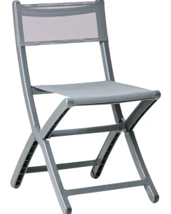 Beliani Set di 4 sedie da giardino TALCA scuro Grigio